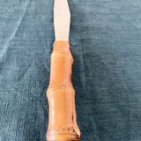 Serving knife with bamboo handle