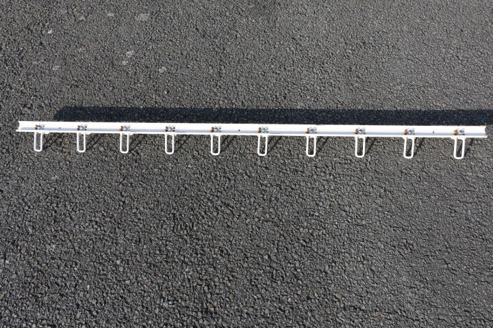 Wall coat rack of white school 10 hooks