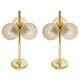 Pair of large brass table lamps by Kaiser, Germany, 1970s.
