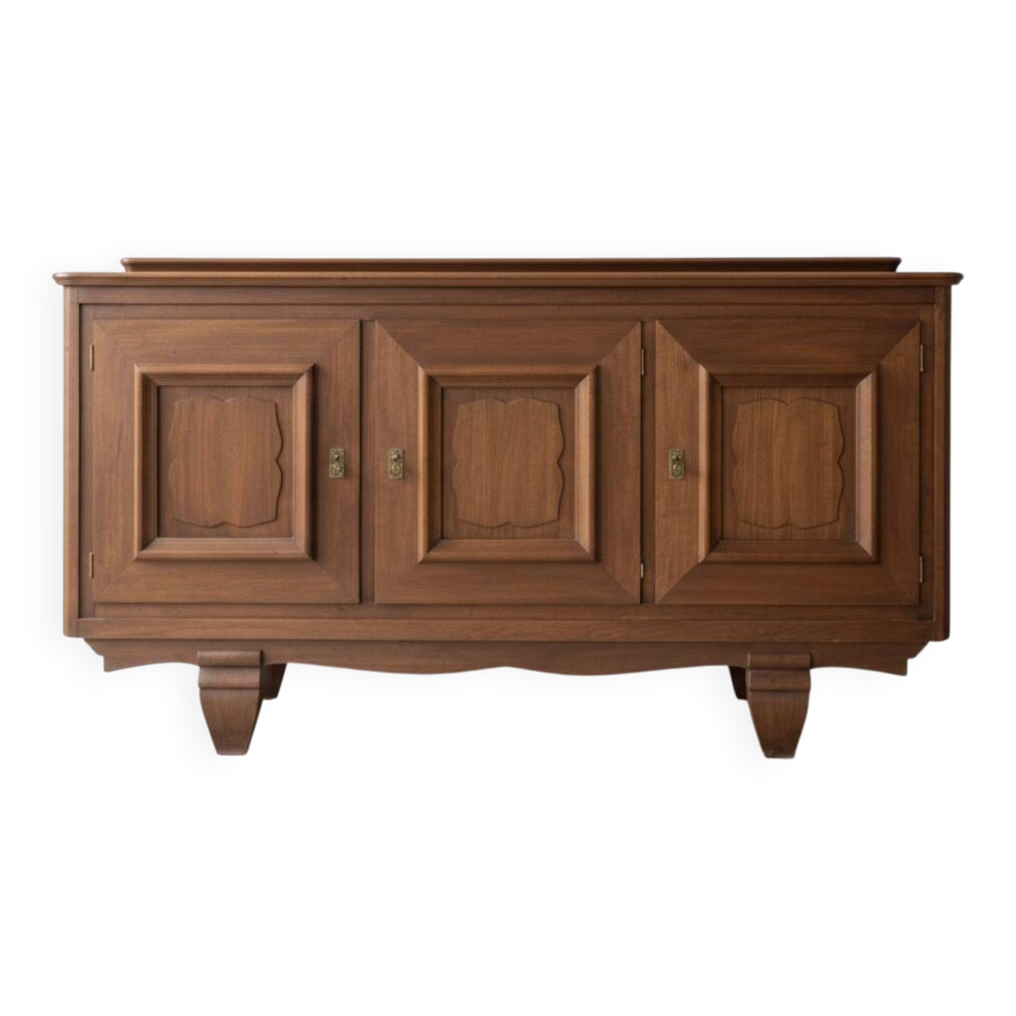Art Deco Solid Wood Sideboard – Sapele Mahogany – High Quality and Storage