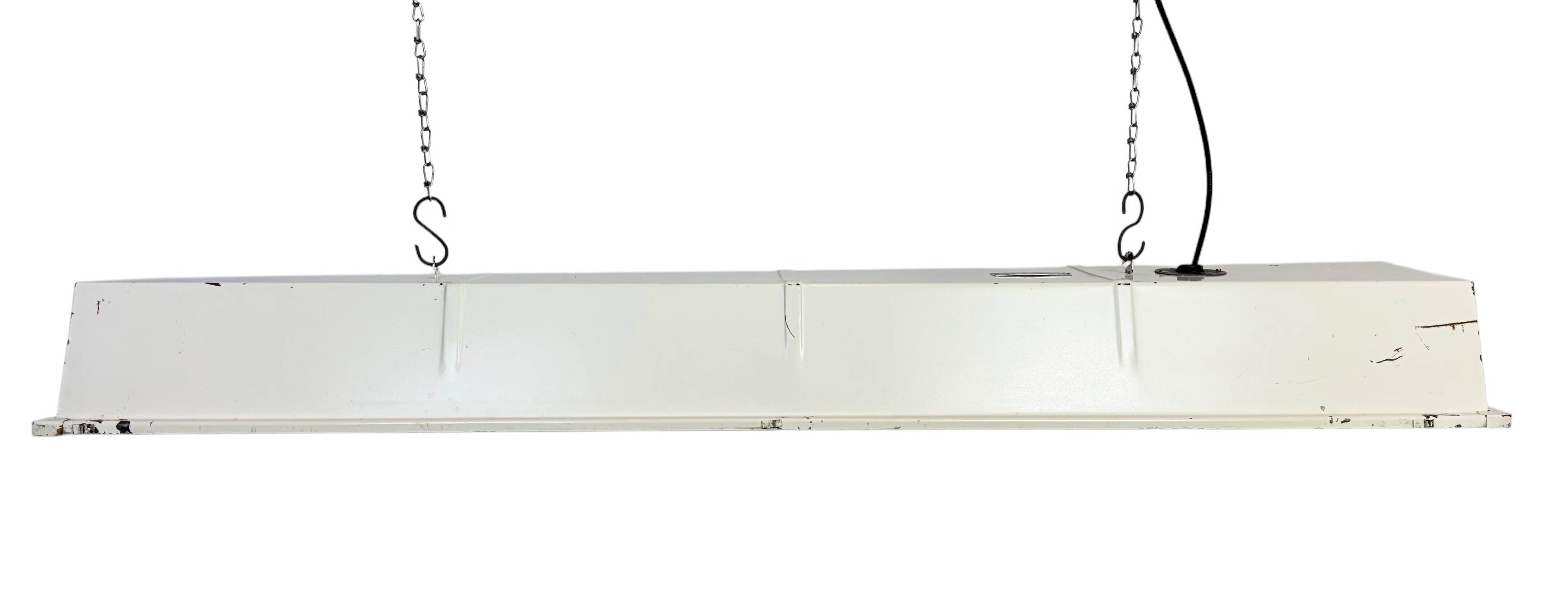 Beige Industrial Hanging Tube Light from Famor , 1970s