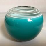 Small turquoise blue Murano style vase