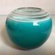 Small turquoise blue Murano style vase