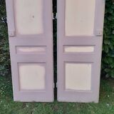 Pairs of large antique Haussmann-style wardrobe doors from the 19th century.