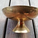 Partitioned brass cup