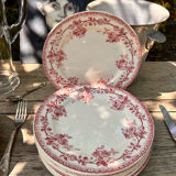8 assiettes plates Terre de Fer H.Boulenger