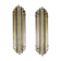 Pair of wall lamps in Murano glass