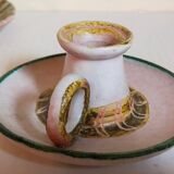 Duo of 50s ceramic hand candle holders
