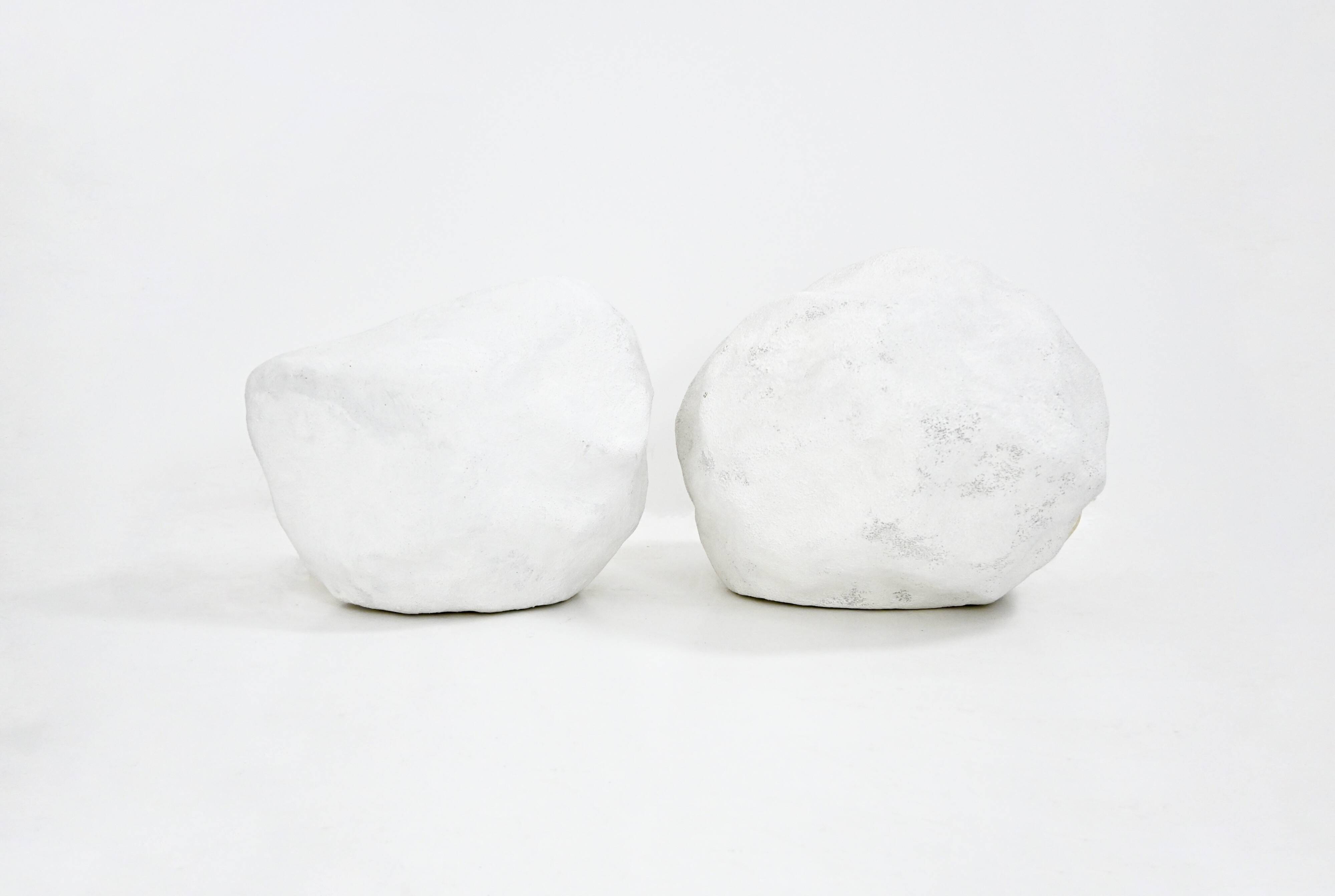 "Dora" stone lamps, created by André Cazenave for Atelier A.