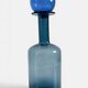 Scandinavia Modern Otto Bauer for Holmegaard Blue Glass Bottle Decanter