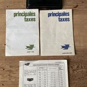 Ancien pèse lettrés Columbus Bilatéral sur pied dans sa boîte d’origine