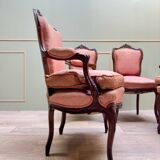 Louis XV Style Mahogany Living Room Furniture XIX Eme Century