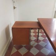 Bureau à caisson amovible dans le goût de Florence Knoll
