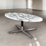Michel Kin Arabescato marble coffee table for Arflex, 1960