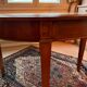 Waxed cherry wood dining table