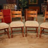 Lot de 4 chaises rustiques