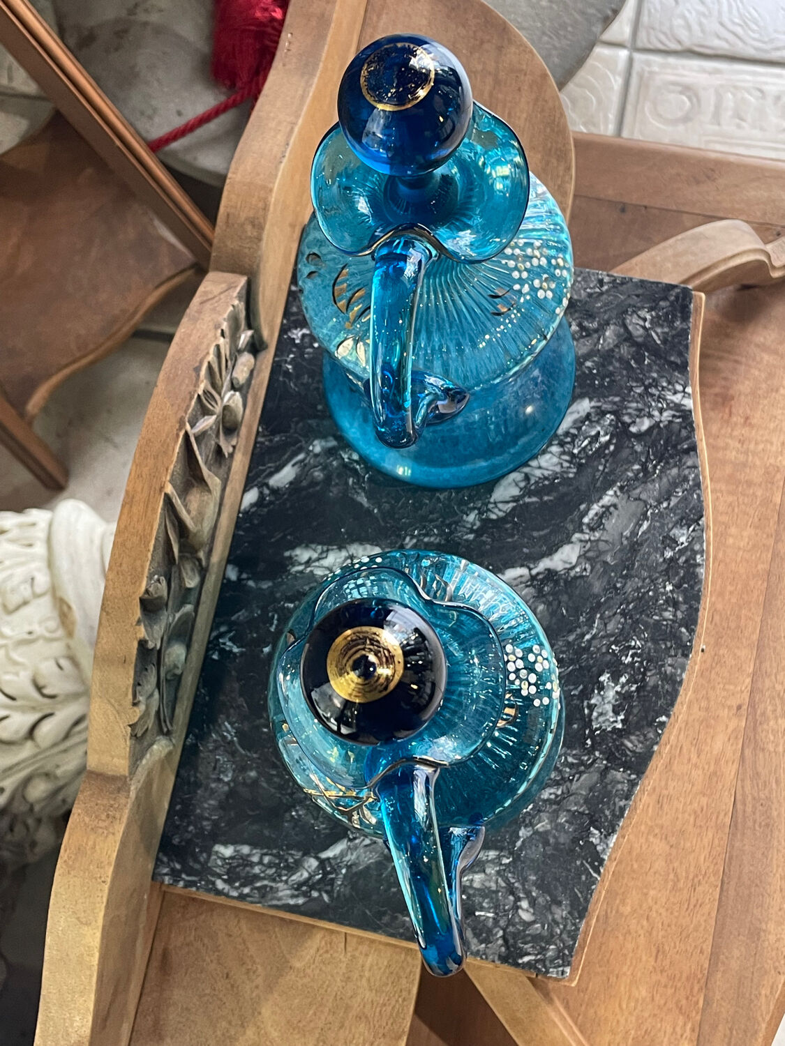 Pair of Napoleon lll decanters