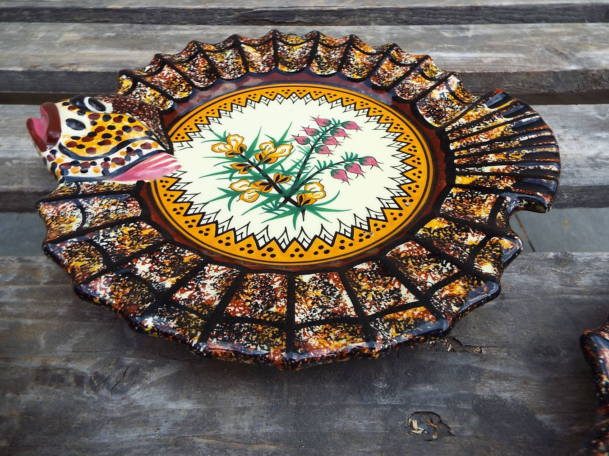 Set of 6 plates Quimper Henriot