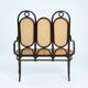 Thonet bench vienna straw Long John sofa, Vienna 1920s