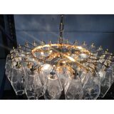 Paire de lustres en verre de Murano