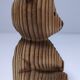 Carved wooden bear Ainu Japan vintage