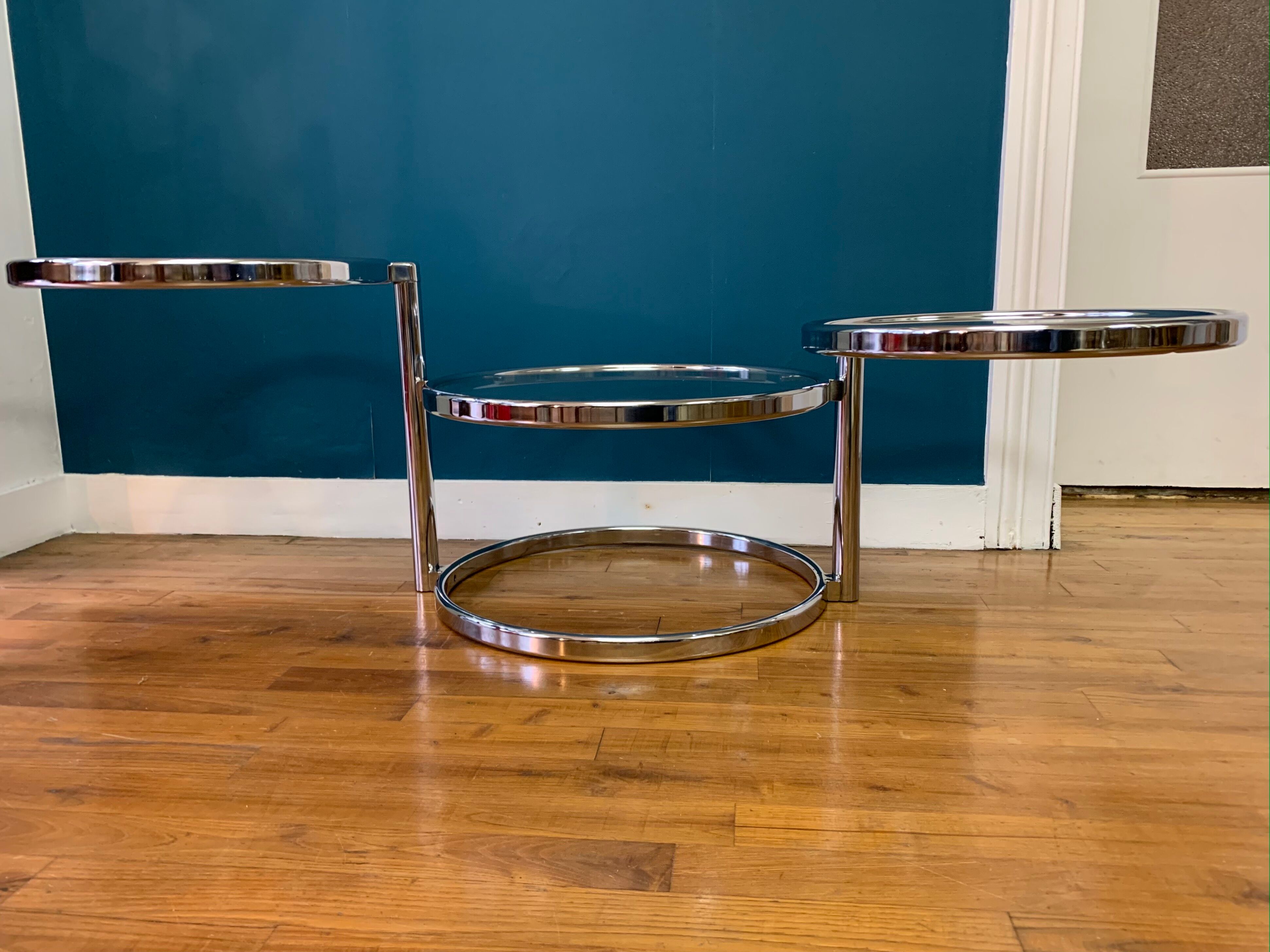 3-level coffee table Leitmotiv-swivel