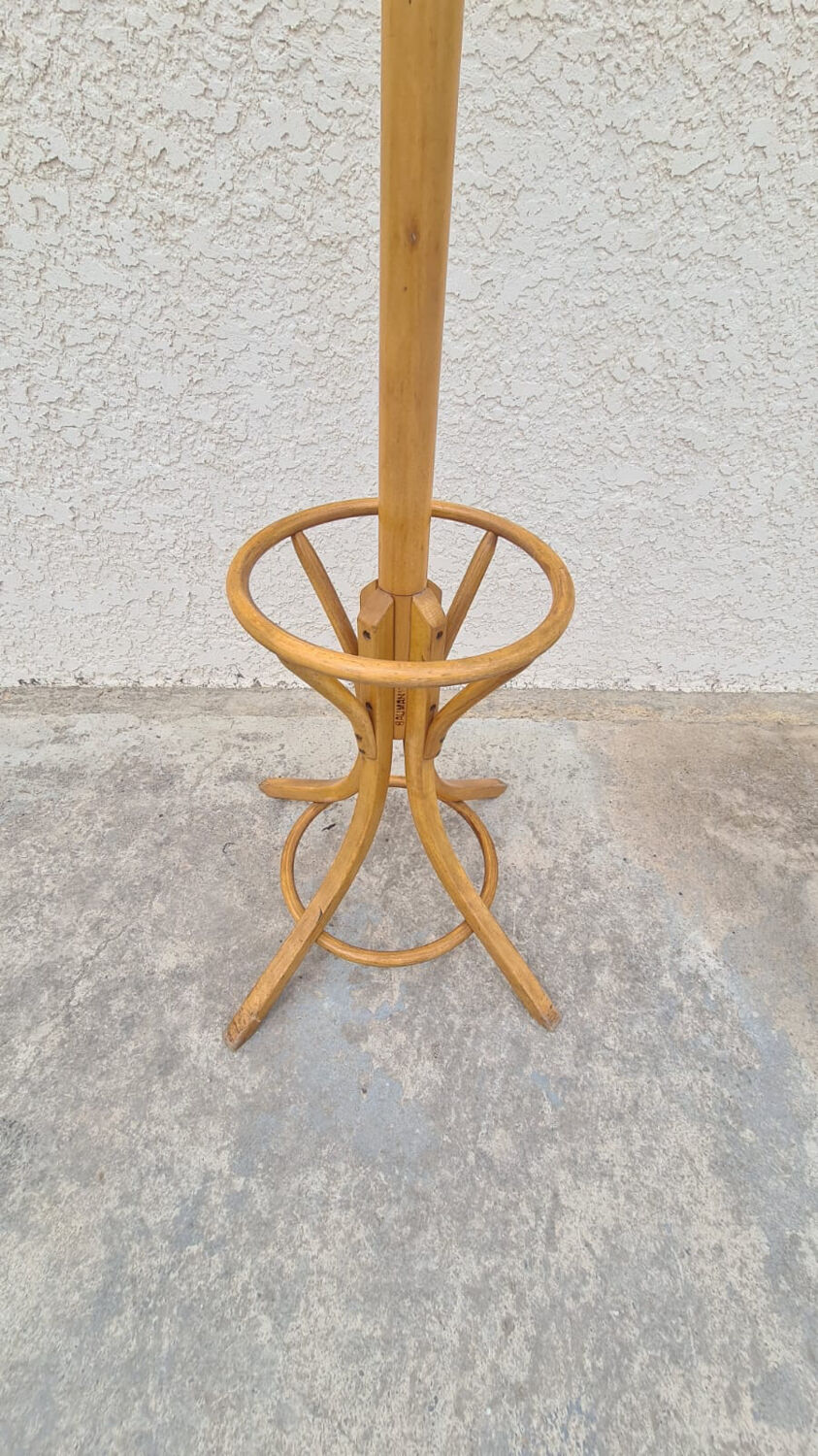 Parrot coat rack / Baumann wooden umbrella door