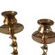 Pair of mid-century twisted metal candle holders