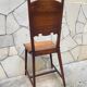 Carved walnut lounge chair