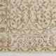 3x7 Brown Cream Floral Handmade Vintage Rug, 105x211Cm