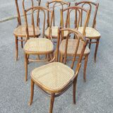 Set of 6 Bistro Chairs No. 56 Thonet
