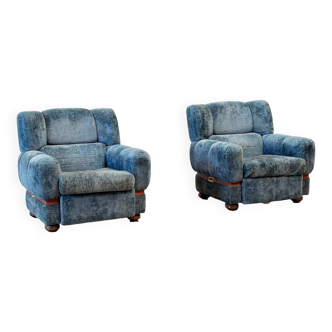 Ensemble de deux fauteuils français
