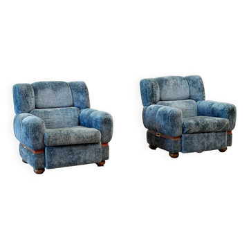 Ensemble de deux fauteuils français