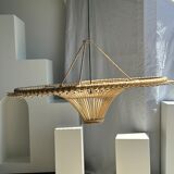 Suspension rattan saucer iron frame D:120 H:60