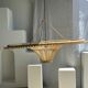 Suspension rattan saucer iron frame D:120 H:60