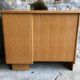 Vintage desk with retractable shelf and 4 drawers - 1960