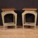 Paire de tables de chevet design peintes des années 80