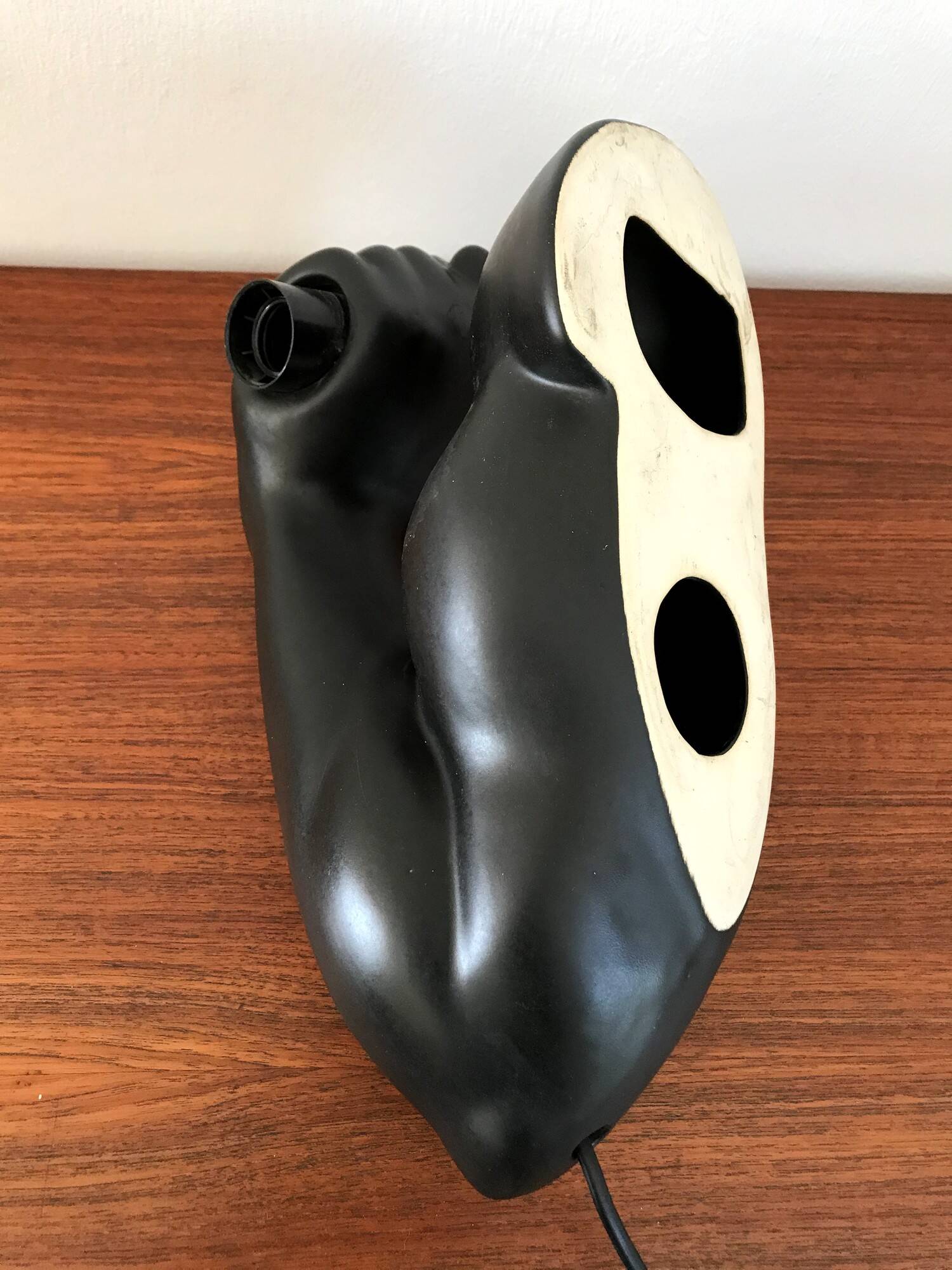 Vintage ceramic wall lamp by JC Peiré 80s