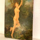 Small oil on panel, Diana 19th century