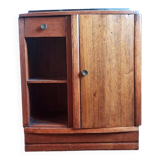 Vintage solid wood bedside table/wooden storage unit