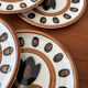 Set of 4 dessert plates Boch La Louvière model Kimono.