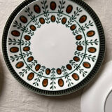 Boch La Louvière plates walnut model