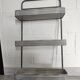 Large vintage metal 3 tier shelf