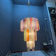 Suspension en verre de Murano italien, style pop art, années 1980.