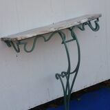 Small wrought iron console