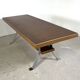 Vintage coffee table with copper top and chrome legs