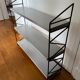 Vintage wood and metal shelf