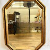 Grand miroir octogonal doré - 446008