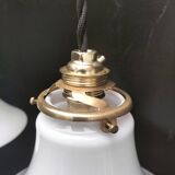 Opaline pendant lights