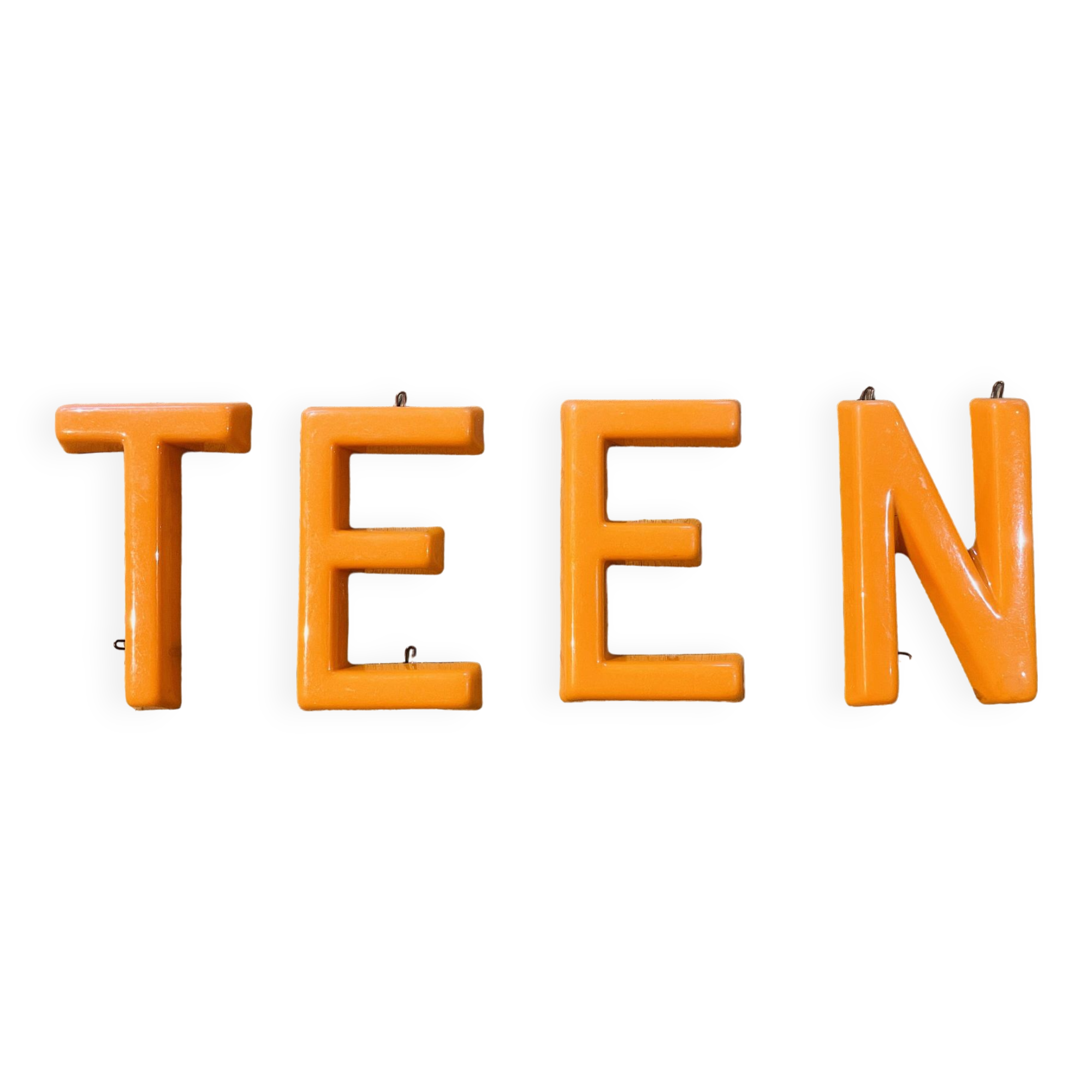 Plastic letters from the 70s - TEEN